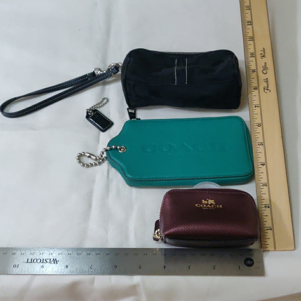 Coach mini coin bag wristlet I'd card holder